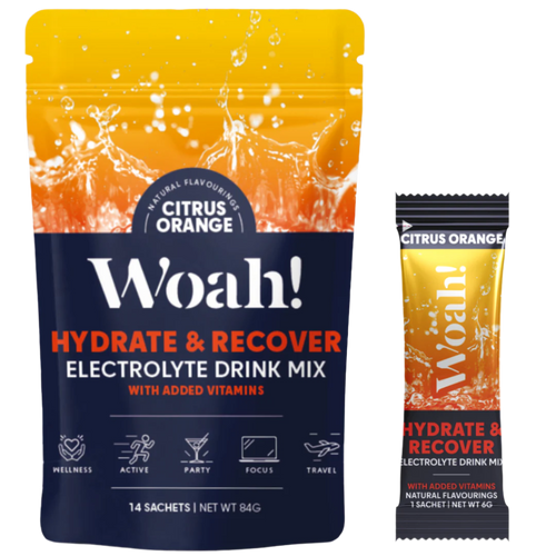 Woah! Citrus Orange Electrolyte Drink Mix - 6 Sachets