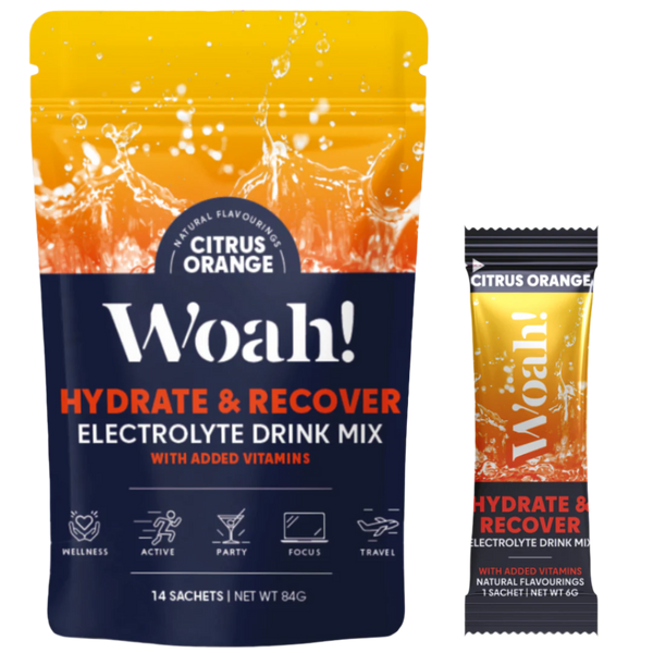 Woah! Citrus Orange Electrolyte Drink Mix - 14 Sachets