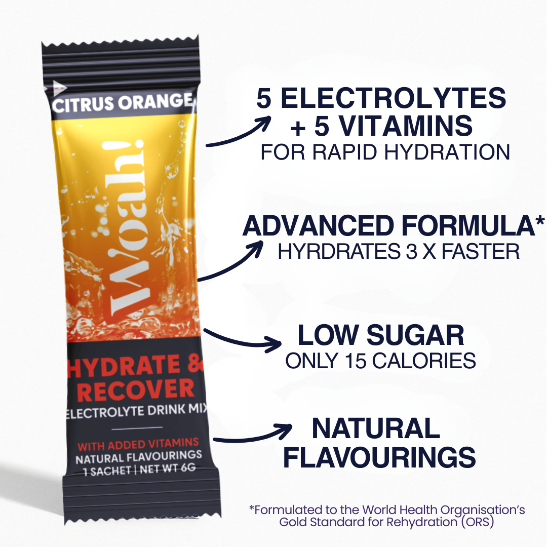 Woah! Citrus Orange Electrolyte Drink Mix - 6 Sachets