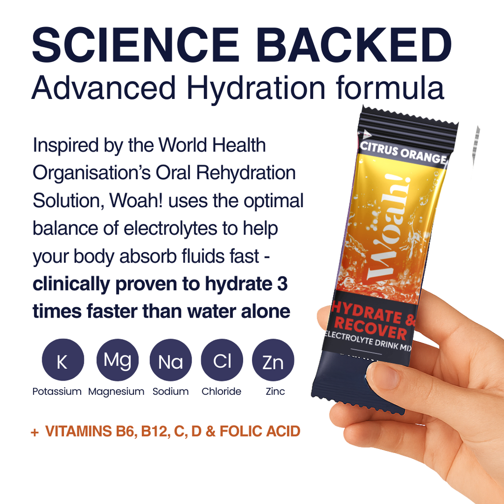 Woah! Citrus Orange Electrolyte Drink Mix - 6 Sachets