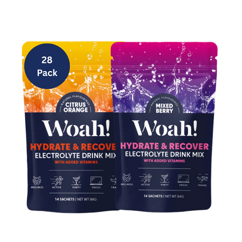 Woah Hydration Electrolyte Powder - Bulk Pack 28 Sachets